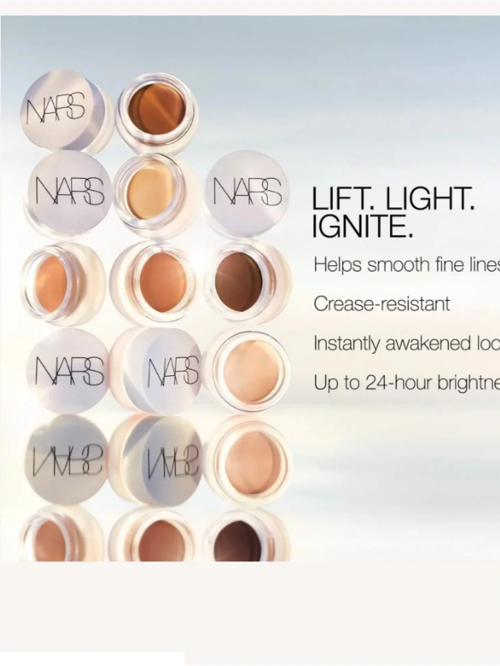 NARS I brightening, light reflecting, illuminator, shade, impossible dream